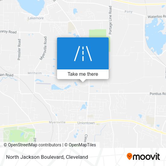 North Jackson Boulevard map