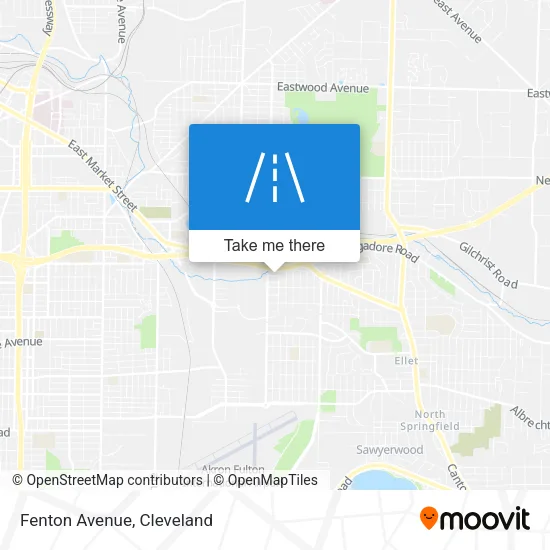 Fenton Avenue map