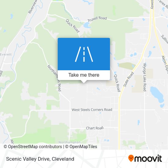 Scenic Valley Drive map