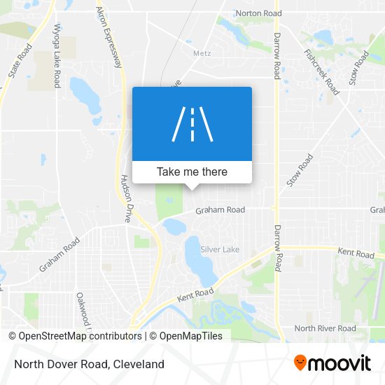 North Dover Road map