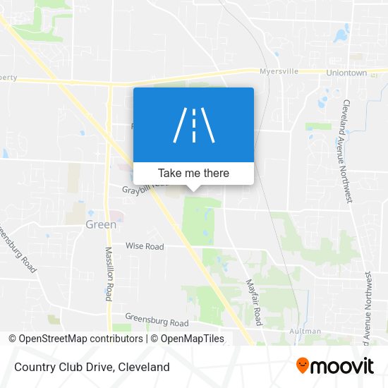 Country Club Drive map