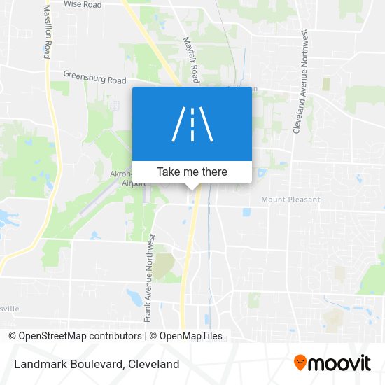 Landmark Boulevard map
