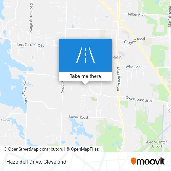 Hazeldell Drive map