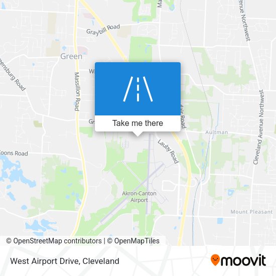 West Airport Drive map