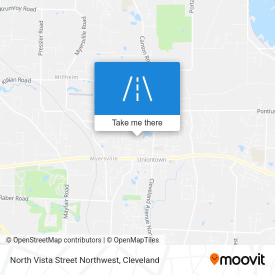 North Vista Street Northwest map