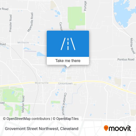 Mapa de Grovemont Street Northwest