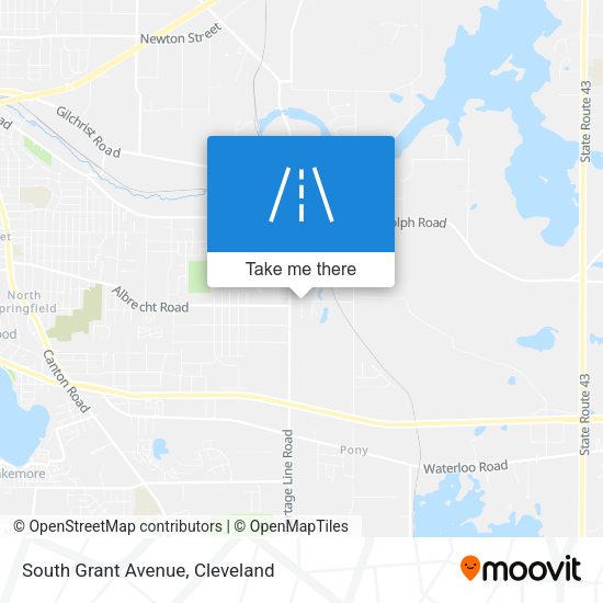 South Grant Avenue map