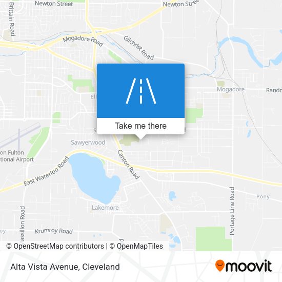 Alta Vista Avenue map