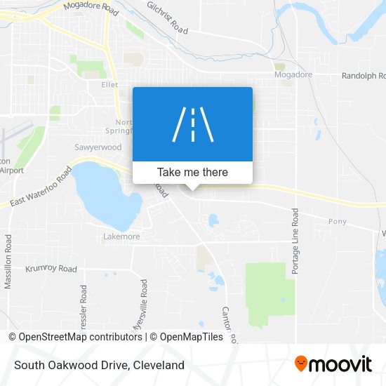 Mapa de South Oakwood Drive