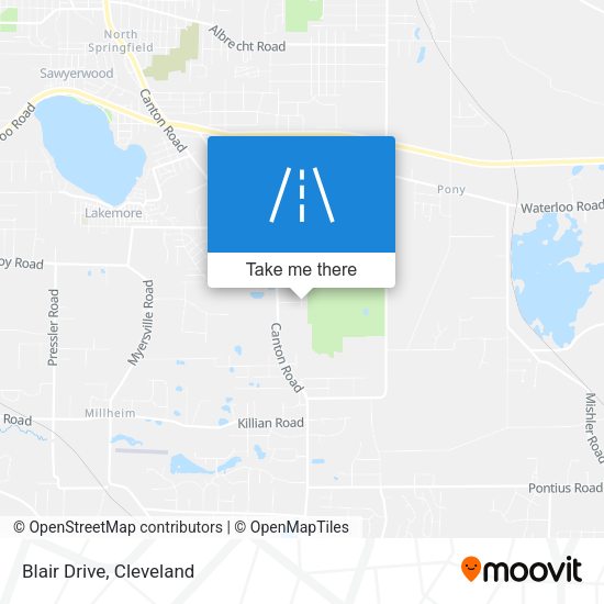 Mapa de Blair Drive