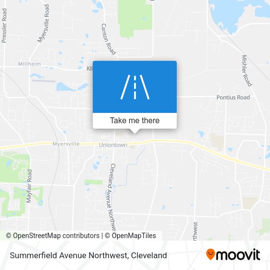 Summerfield Avenue Northwest map