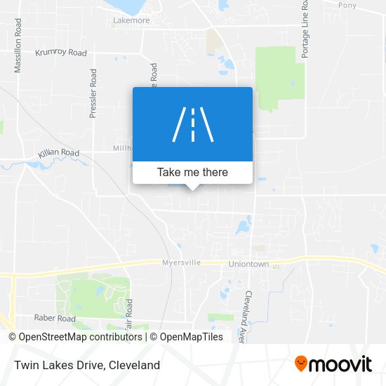 Mapa de Twin Lakes Drive
