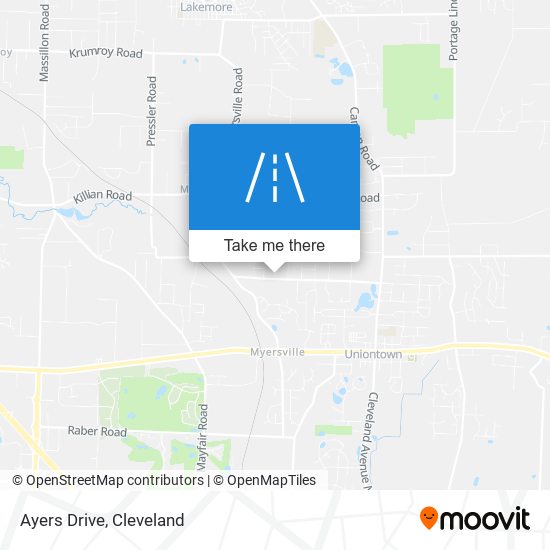 Ayers Drive map