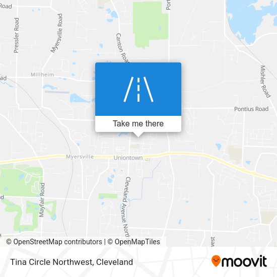 Mapa de Tina Circle Northwest