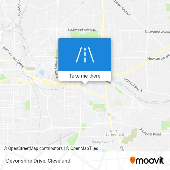 Devonshire Drive map