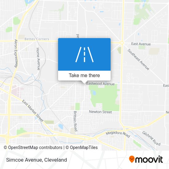 Mapa de Simcoe Avenue