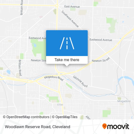 Mapa de Woodlawn Reserve Road