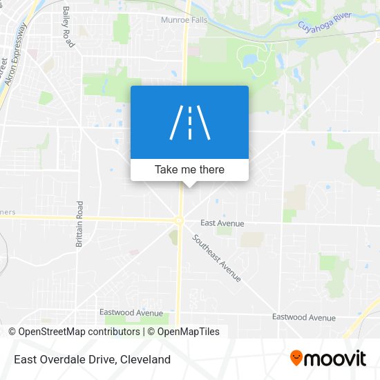 East Overdale Drive map