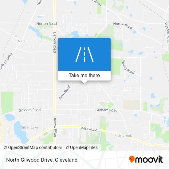 North Gilwood Drive map