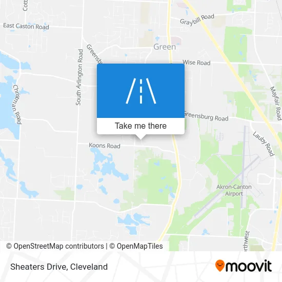 Sheaters Drive map