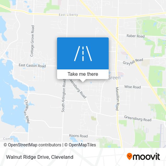 Walnut Ridge Drive map
