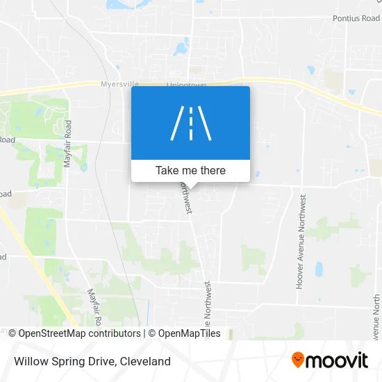 Willow Spring Drive map