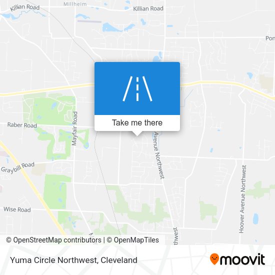 Yuma Circle Northwest map