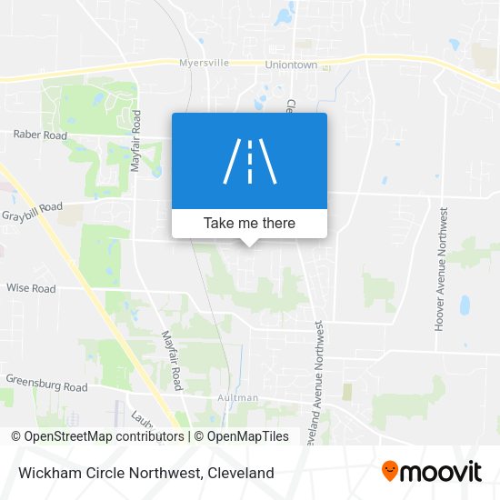 Wickham Circle Northwest map