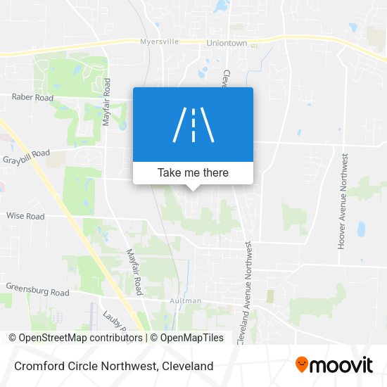 Cromford Circle Northwest map