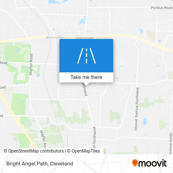 Bright Angel Path map