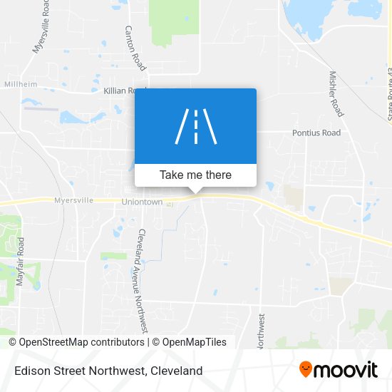 Edison Street Northwest map