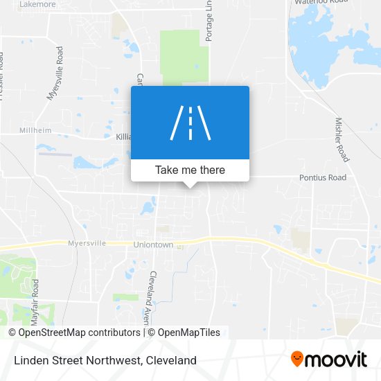 Linden Street Northwest map