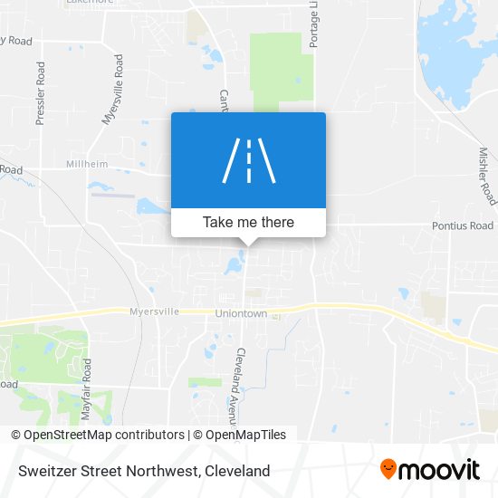 Sweitzer Street Northwest map