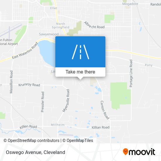 Mapa de Oswego Avenue