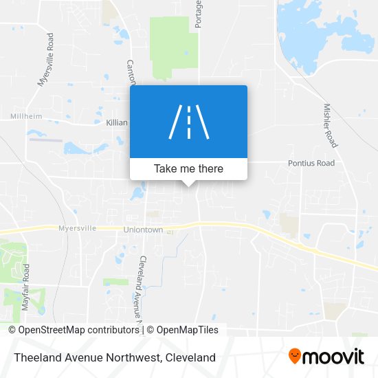 Mapa de Theeland Avenue Northwest