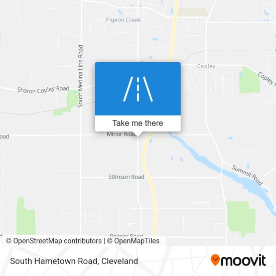South Hametown Road map