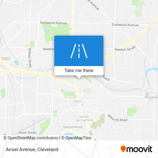 Ansel Avenue map