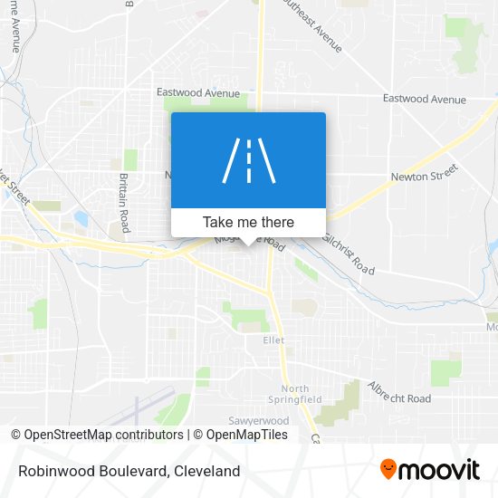 Robinwood Boulevard map