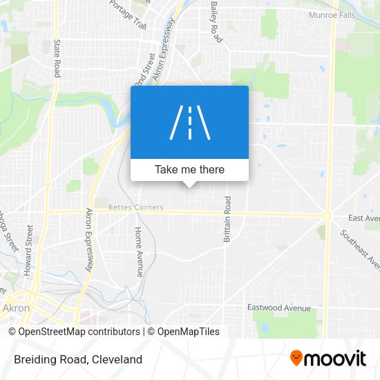Mapa de Breiding Road