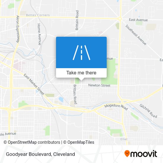 Goodyear Boulevard map