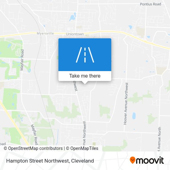 Mapa de Hampton Street Northwest