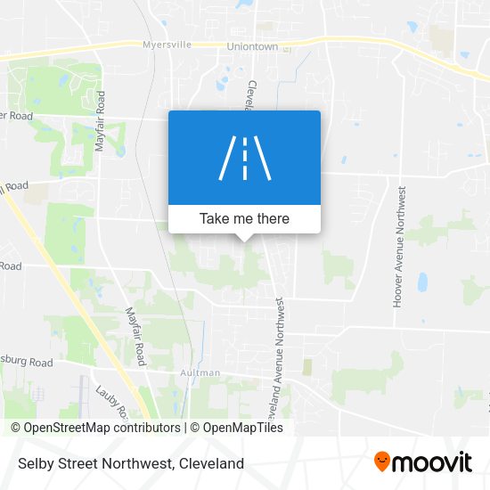 Selby Street Northwest map