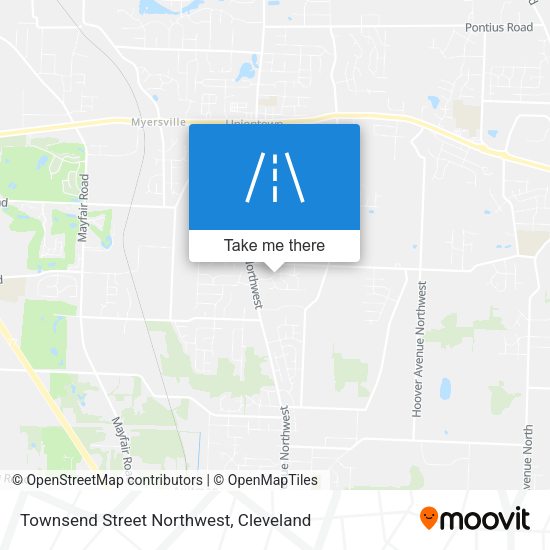 Townsend Street Northwest map