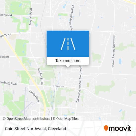 Cain Street Northwest map