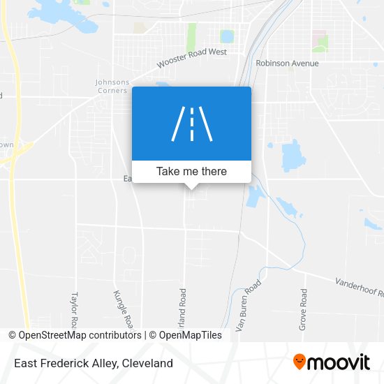 East Frederick Alley map