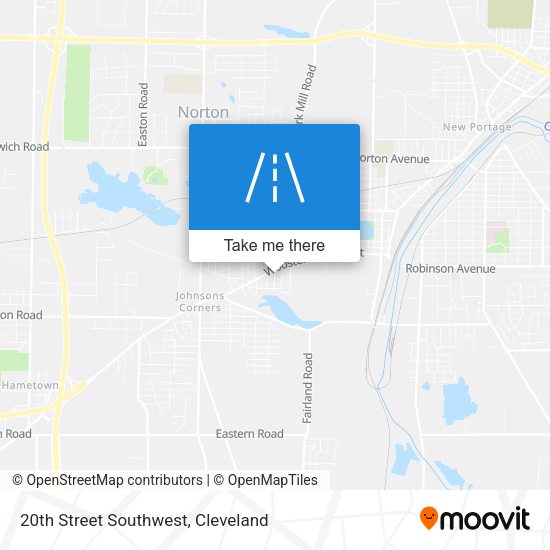 20th Street Southwest map
