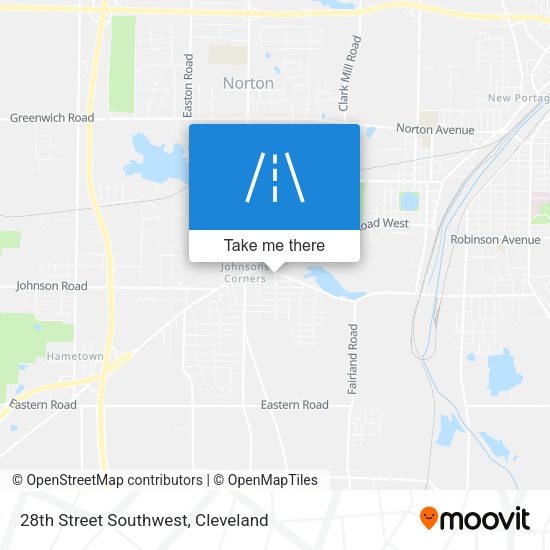 28th Street Southwest map