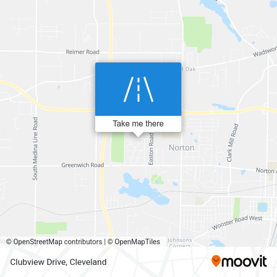 Mapa de Clubview Drive