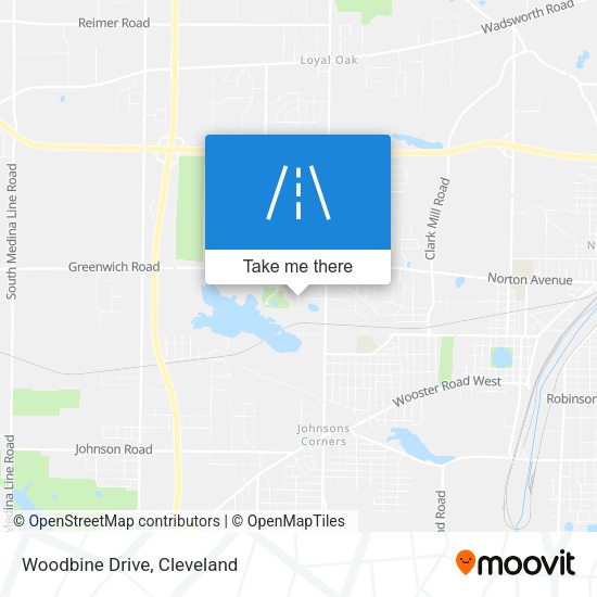 Mapa de Woodbine Drive