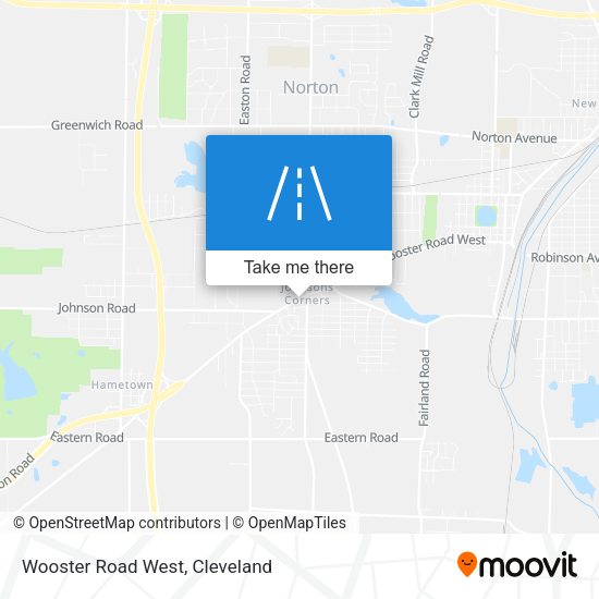 Wooster Road West map